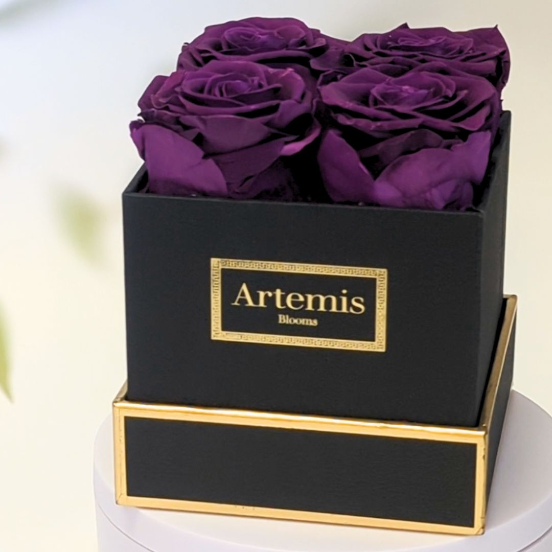 Box of Four Preserved Roses