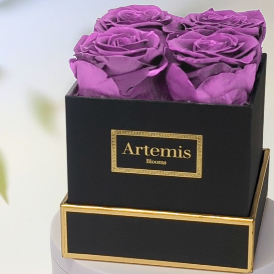 Box of Four Preserved Roses
