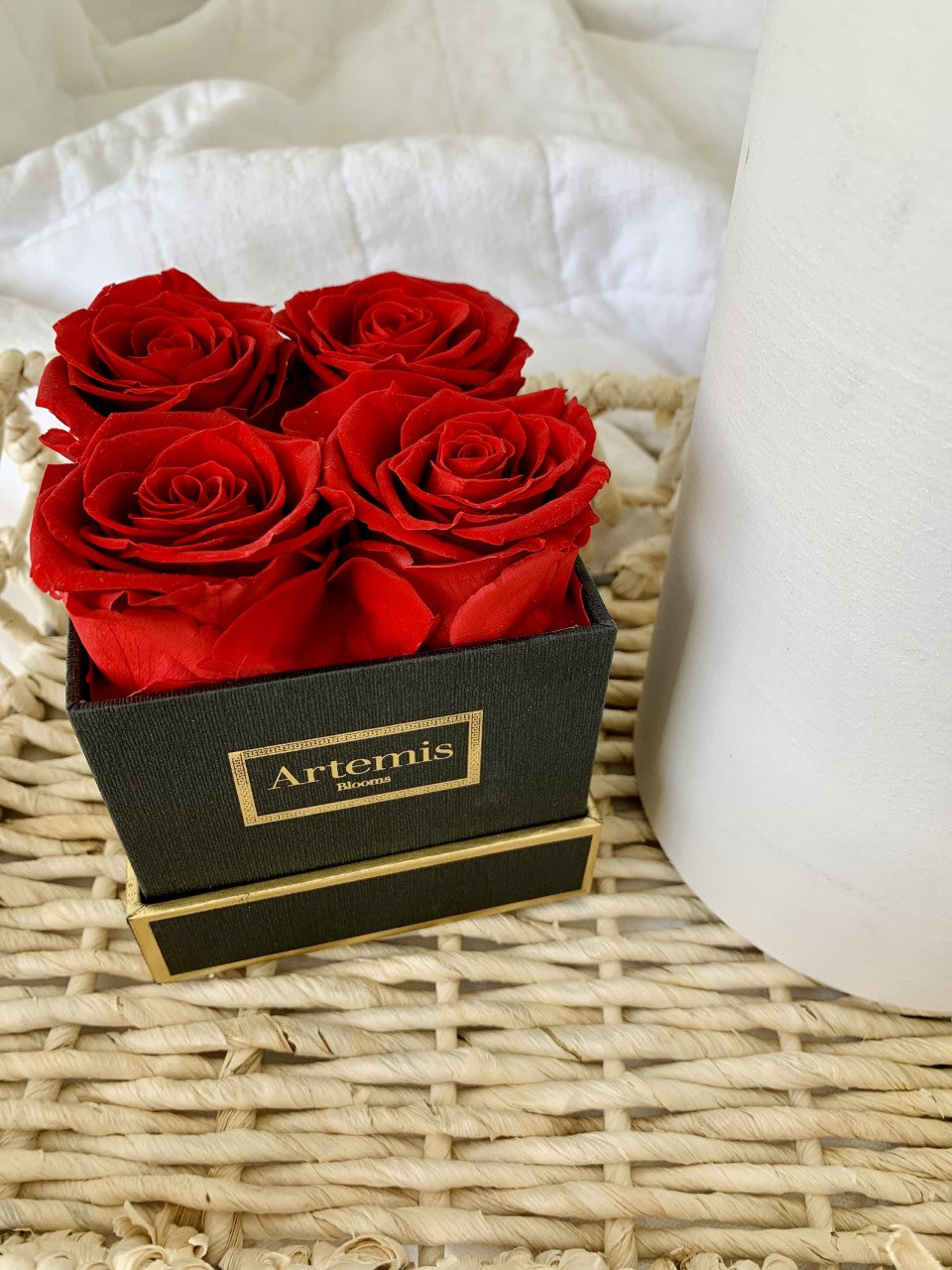 Box of Four Preserved Roses