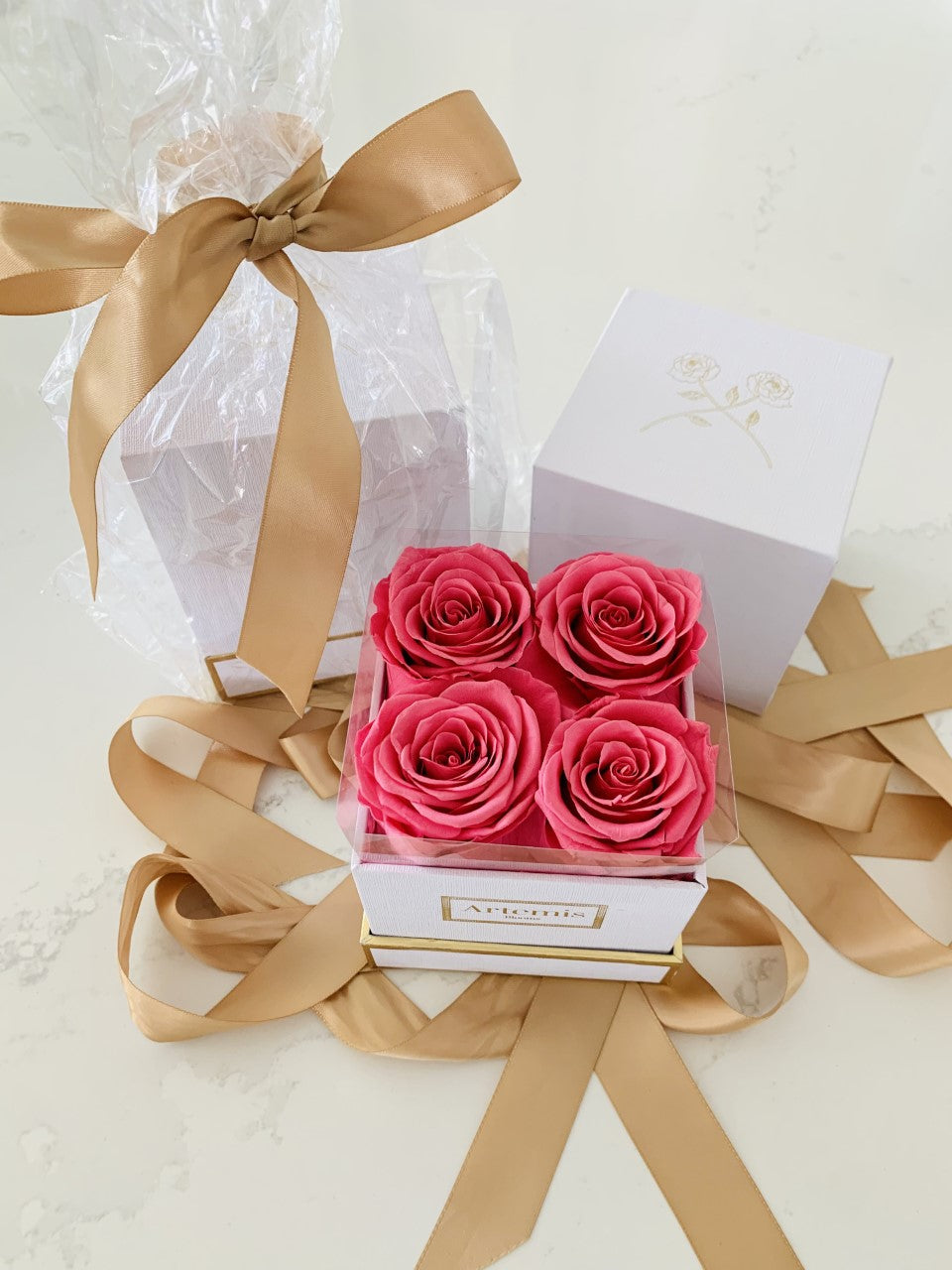 Box of Four Preserved Roses